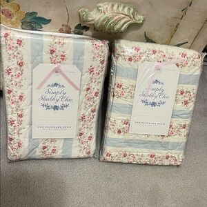 NEW Simply  Shabby chic standard shams